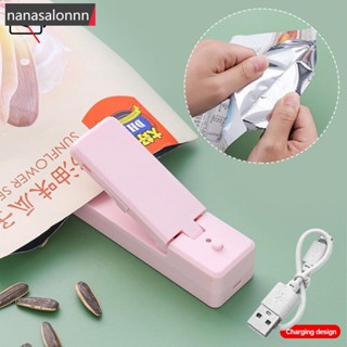 Nanasn| 2 In 1 เครื่องซีลถุงพลาสติก แบบพกพา ขนาดเล็ก ชาร์จ USB X2Y3