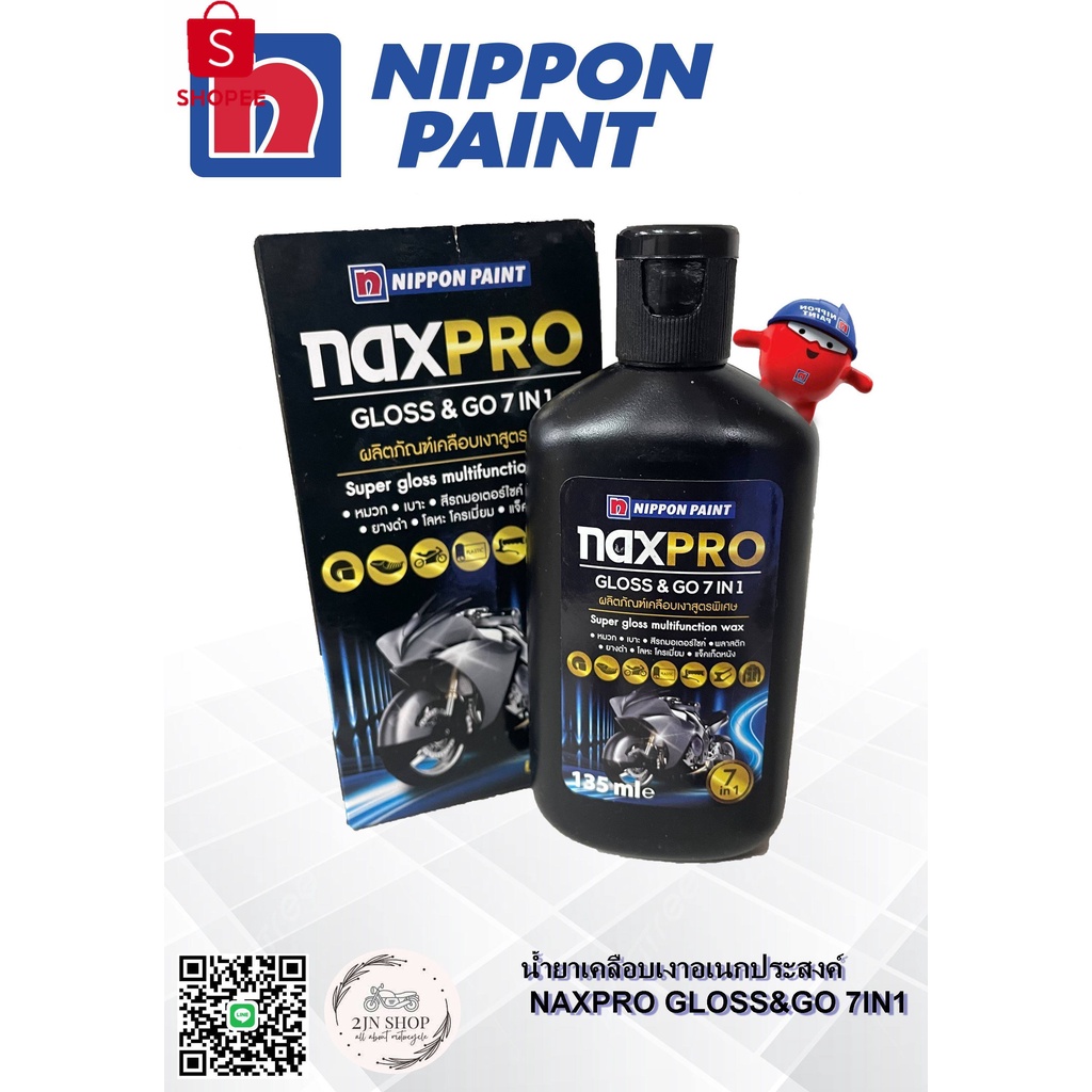 น้ำยาเคลือเงาอเนกประสงค์ NAXPRO GLOSS&GO 7IN1