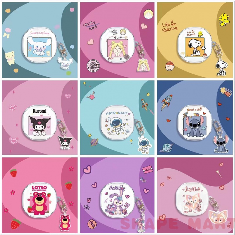 เหมาะสําหรับ QCY HT05 เคสป้องกันหูฟังการ์ตูนโปร่งใส QCY MeloBuds ANC เคสนิ่มกันกระแทก