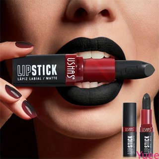 Ushas Hot Mouth Black Lipstick Waterproof Long Lasting Matte Lipstick แต่งหน้า ลิปกลอส ลิปกลอส yuee