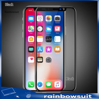 [RB] ฟิล์มกระจกนิรภัยกันรอยหน้าจอ 5D สําหรับ Apple iPhone X (10)