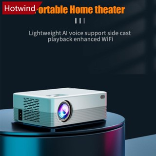 Hotwind โปรเจคเตอร์ไร้สาย Full HD 720P แอนดรอยด์ บลูทูธ 5G B3W4