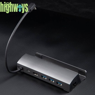 ฮับ USB3.0 6-in-1 1000Mbps RJ45 4K 60Hz สําหรับคอนโซลเกม [highways.th]