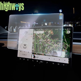 ฟิล์มกันรอยหน้าจอ HD เนื้อแมตต์ สําหรับ Model 3 Y X S 17-23 [highways.th]