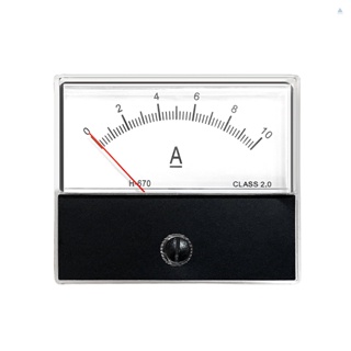 Tmt แผงมิเตอร์แอมมิเตอร์อนาล็อก วัดความแม่นยํา DC 0-10A 2.0