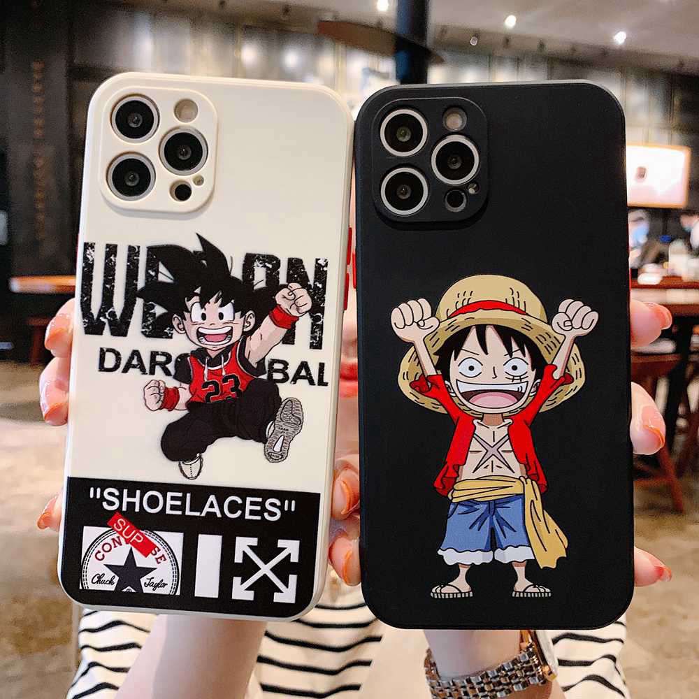 เคส Iphone 11 12 13 14 Pro Max IPX Xr Xs Max 7 8 6s Plus อะนิเมะ Lufei Pirate King ซิลิโคนอ่อนนุ่มเคสโทรศัพท์