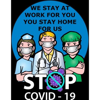 ดีมาก เสื้อยืด พิมพ์ลาย Covid-19 Corona Virus Stay Work เพื่อการเรียนรู้ สําหรับบ้าน