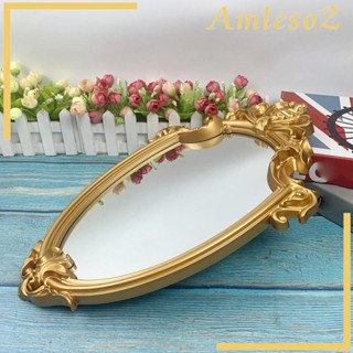 [Amleso2] Decorative Wall Mirror Vintage Cosmetic Mirror Antique Mirrors for Wall Decor Makeup Mirror Wall Mounted for Dresser Dining Room Home Decor