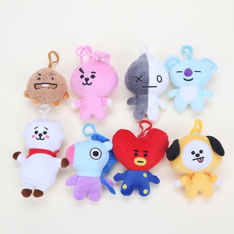 ส่ง 24 ชั่วโมง พวงกุญแจ จี้ตุ๊กตา Bts Bt21 Tata Van Cooky Chimmy Shooky Koya 7YKH FRY1