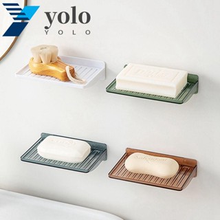 Yolo ชั้นวางของพลาสติก ขนาดใหญ่ จุของได้เยอะ ระบายน้ําได้ สีขาว แบบเรียบ มั่นคง สําหรับห้องน้ํา ห้องอาบน้ํา