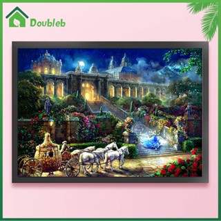 【Doub X ✮】ชุดปักครอสติช ผ้าฝ้าย 11CT พิมพ์ลาย Cinderella ✮