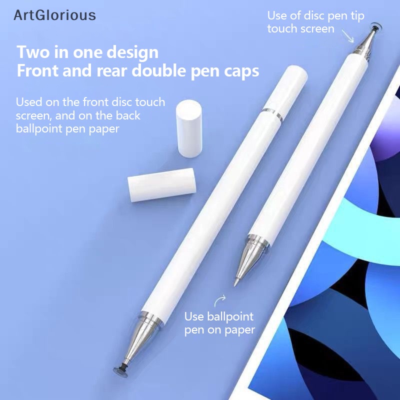 ปากกาสไตลัส 2 In 1 สําหรับโทรศัพท์มือถือ แท็บเล็ต แท็บเล็ต ดินสอสัมผัส สําหรับ Samsung โทรศัพท์ Android วาดภาพหน้าจอ ดินสอ N