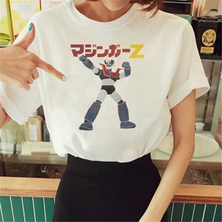 เสื้อยืด พิมพ์ลายอนิเมะ Mazinger z y2k y2k 2000s สําหรับผู้หญิง