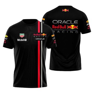 เสื้อยืดแขนสั้น พิมพ์ลายโลโก้ F1 Fleet สําหรับผู้ชาย 2023