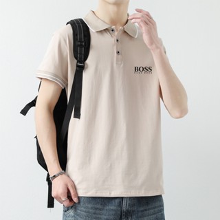 เสื้อโปโล BOSS แฟชั่นคู่รัก สําหรับผู้ชาย และผู้หญิง