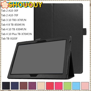 Shououy เคสฝาพับอัจฉริยะ คุณภาพสูง สําหรับ Lenovo Tab 3 4 8.0 นิ้ว 10.1 นิ้ว