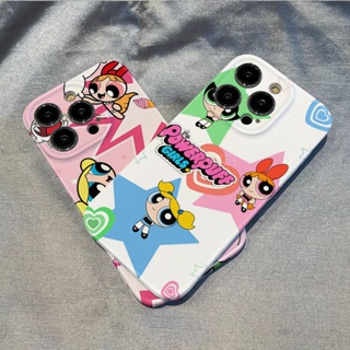 เคสโทรศัพท์มือถือ ลาย Powerpuff Girls QYJS 14 12 สําหรับ iPhone 13pro 11 8plus 13promax 14 xs xr 11