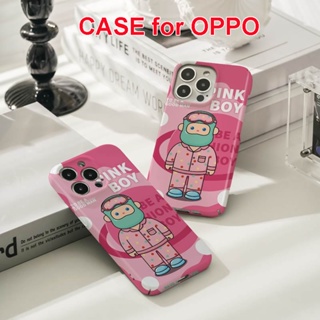 เคสโทรศัพท์มือถือแบบแข็ง ลายลุง สีชมพู สร้างสรรค์ สําหรับ OPPO Reno8T 5G Reno8 Pro Reno8 Reno7 Z Reno7 Pro Reno6 Pro Reno5 Reno4 Z Reno3