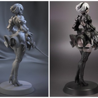 9.9 เหนื่อยมากโมเดลฟิกเกอร์ Neil Machinery 2b Miss 2b Figure gk White Embryo Real Price 3d สีขาว R2MB