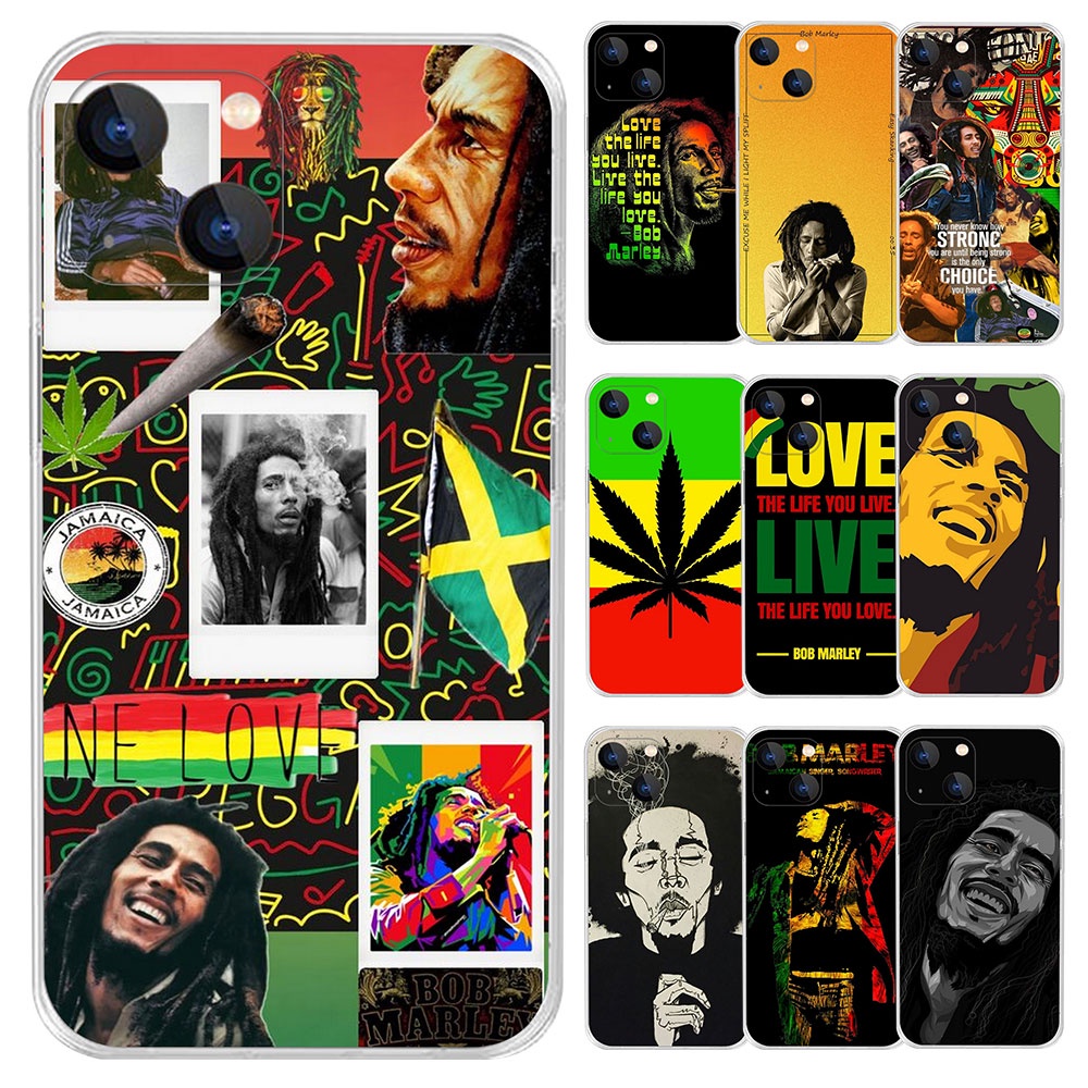 Vivo V21 V5 Lite V5S Y66 Y67 Y79 V7 Plus Y75 เคสโทรศัพท์ซิลิโคนอ่อนนุ่มโปร่งใส Bob Marley 9O69