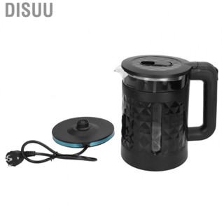 Disuu 1500W  Electric Water Kettle 2.3L Visible  Steam Diversion Design Black for Home Use EU Plug 220V