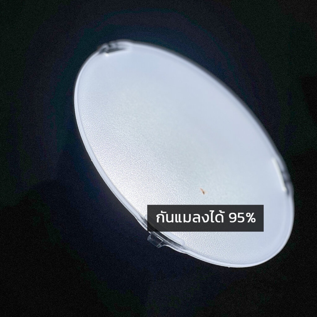 แผ่นพลาสติกกรองแสงไฟLED Flash ติดกับโคม Reflector 18cm ทำให้แสงนุ่ม