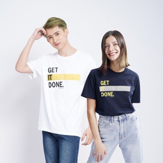 อ่อนนุ่ม 6 haas เสื้อยืดแขนสั้น unisex ผู้ชาย ผู้หญิง ลายสรีน GET IT DONE. SBSK2592