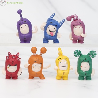 Oddbods ฟิกเกอร์การ์ตูนอนิเมะ Oddbods ของเล่น ของขวัญวันเกิด สําหรับเด็ก 7 ชิ้น