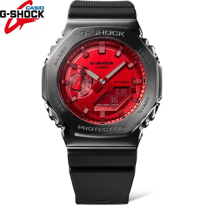 G//shock GM-2100 ชุดสแตนเลสนาฬิกาสปอร์ต GM-2100B-4A สายนาฬิกาเรซิน f857