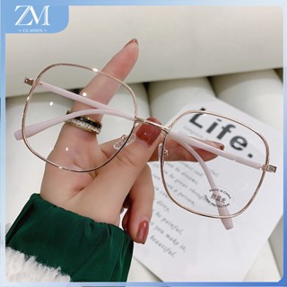 【ZM Glasses】แว่นตาสายตาสั้น ทรงกลม ป้องกันแสงสีฟ้า แว่นกรองแสง  สไตล์เกาหลี แฟชั่นสําหรับผู้หญิง และนักเรียน ใหม่ 125