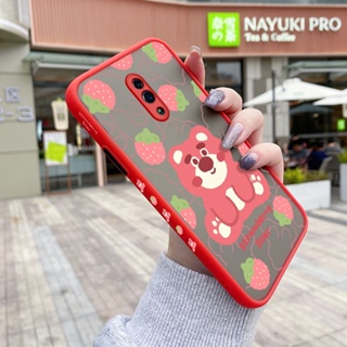 เคสโทรศัพท์มือถือ ซิลิโคนนิ่ม กันกระแทก ลายการ์ตูนหมี สตรอเบอร์รี่ สําหรับ OPPO Reno Reno Z Reno