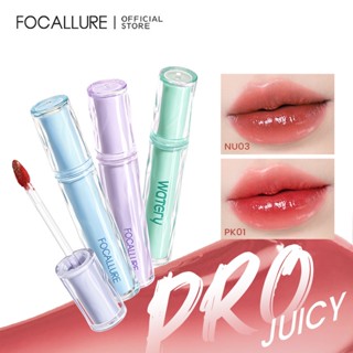 Focallure ลิปสติก ลิปกลอส เนื้อเจลลี่ ให้ความชุ่มชื้น ติดทนนาน ไม่เหนียวเหนอะหนะ