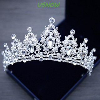 Usnow Tiara ที่คาดผมแฟชั่นหรูหรา สําหรับเจ้าสาว