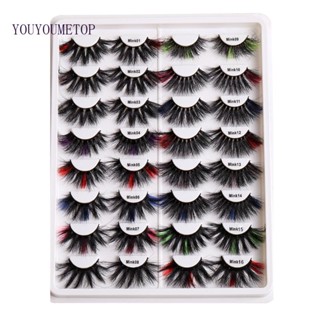 Youyo ขนตาปลอม 8D สีธรรมชาติ 1 คู่