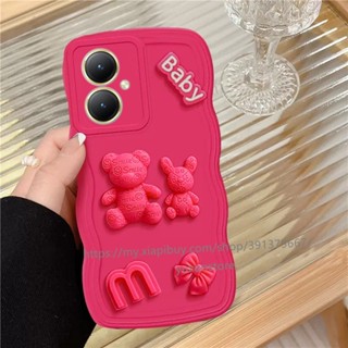 พร้อมส่ง เคสซิลิโคนนิ่ม ลายการ์ตูนหมี 3D สําหรับ VIVO Y78 5G เคส Phone Case