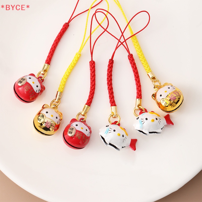 Byce> พวงกุญแจ จี้การ์ตูนแมวนําโชคน่ารัก สไตล์ญี่ปุ่น พร้อมกระดิ่ง เครื่องประดับ โทรศัพท์ Ch กระเป๋า พวงกุญแจ ของขวัญคู่รัก