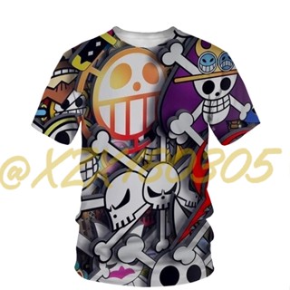 เสื้อเชิ้ต ลายการ์ตูนอนิเมะ One-Piece 3D 10