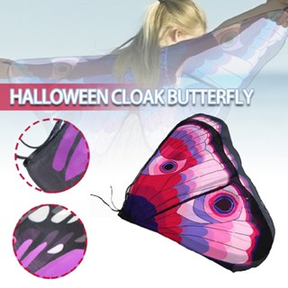 Costume Fairy Butterfly Wings Kids Cape Girl Holloween Cloak Princess Shawl