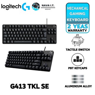 COINSคืน15%⚡FB9JMZV6⚡ LOGITECH G413 TKL SE MECHANICAL GAMING KEYBOARD รับประกัน 2ปี