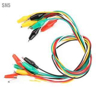 SN5 10 ชิ้น 50 ซม. คลิปจระเข้ จำนวน 35 มม. สายคลิปจระเข้ปลายคู่