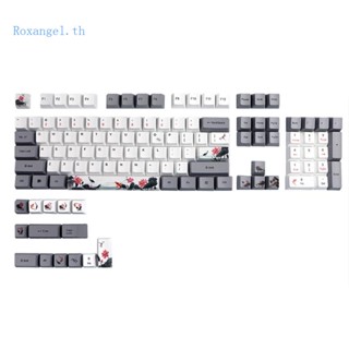 Rox ชุดปุ่มกดคีย์บอร์ด OEM Profile Koi Nobori PBT 118 คีย์ สําหรับคีย์บอร์ด Mechanical Cherr