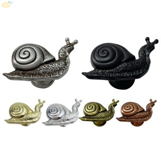 【VARSTR】Rustic SnailsShape Wardrobe Knob Brass Furniture Handles for Country style Homes