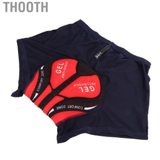 Thooth Cycling Underwear 3D Silicone Padded Shock Absorbing Breathable Quick Drying Bike Shorts