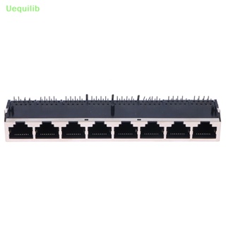 Uequilib 1x2/4/6/8 พอร์ต 59 8 พอร์ต Series Stack-up ตัวเมีย RJ45 เครือข่ายอีเธอร์เน็ต LAN PCB ซ็อกเก็ตเชื่อมต่อแจ็ค ใหม่