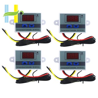 เทอร์โมสตัทเซนเซอร์ควบคุมอุณหภูมิดิจิทัล Led 220V Ac Xh-W3001 สําหรับตู้ฟักไข่ 4 ชิ้น