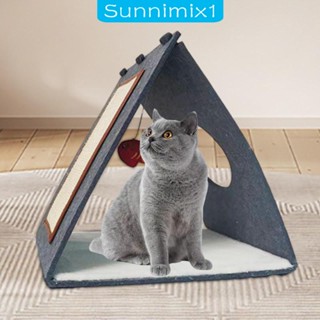 [Sunnimix1] แผ่นขูดขนแมว พร้อมกระดิ่ง ป้องกันเฟอร์นิเจอร์ โซฟา เตียงนอน ผ้าห่มสักหลาด เสื่อขูดแมว สําหรับลูกแมว ขนาดเล็ก กลาง ใหญ่