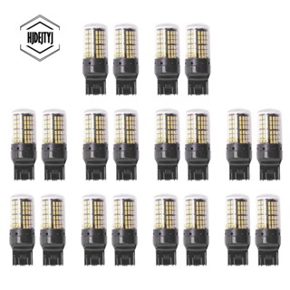 หลอดไฟเลี้ยว Canbus T20 7440 W21W Wy21W 144-Smd สีเหลือง 16 ชิ้น