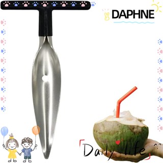 Daphne อุปกรณ์เจาะขวด สเตนเลส รูปตัว T สีเงิน สําหรับเจาะมะพร้าว 2 ชิ้น