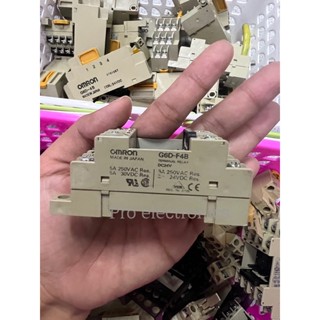 Omron G6D-F4B DC24V ของมือ2 ใช้งานได้ทุกตัว TERMINAL RELAY ช็อกเก็ตรีเลย์ หน้าคอนแทค 5A 250VAC 5A 30VDC (ไม่แถมรีเลย์)