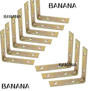 Banana1 ตัวยึดมุม 4 รู เหล็กสังกะสี 90 องศา 2 นิ้ว 10 ชิ้น